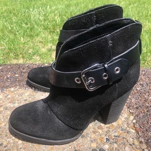 suede ankle booties with buckle | Jessica Simpson
